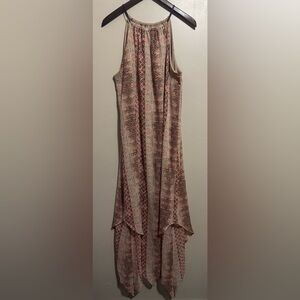 Emma & Michele Pink and Brown Maxi Dress